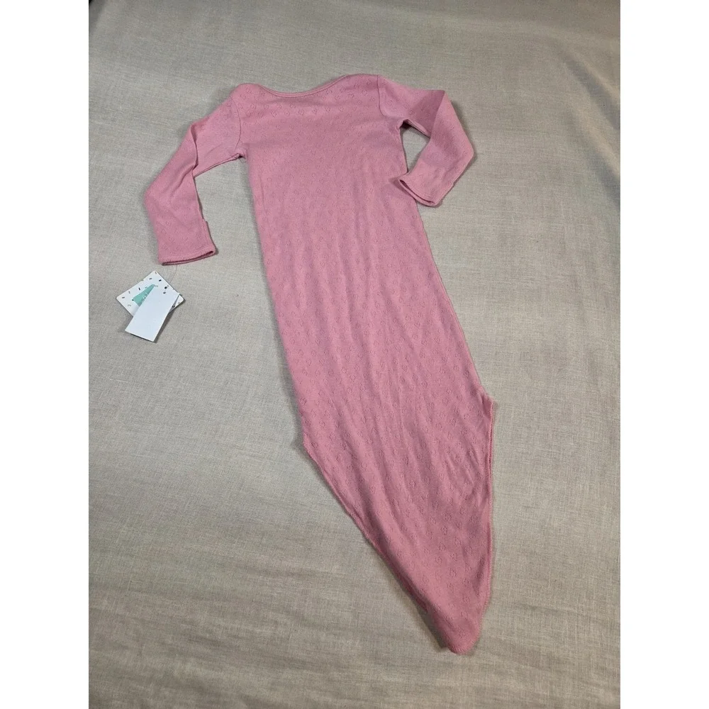 NWT Disney Baby Pink Minnie Mouse Baby Knotted Gown 6-9 Months - Picture 4 of 9